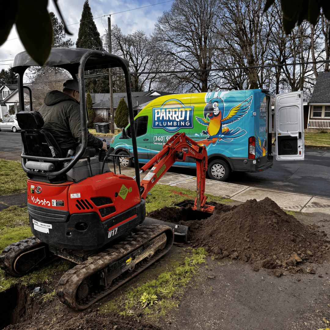 TLB digging the ground
